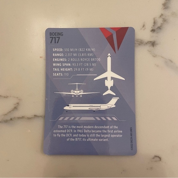 Delta Air Lines Pilot Trading Cards 2022 Set of 7 with Boeing and Airbus Collect - Picture 8 of 16
